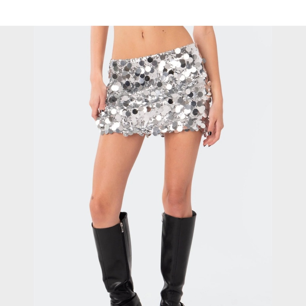 Sabina Low-Rise Sequin Mini Skirt